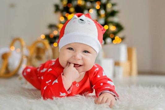 Baby dressed for the holidays