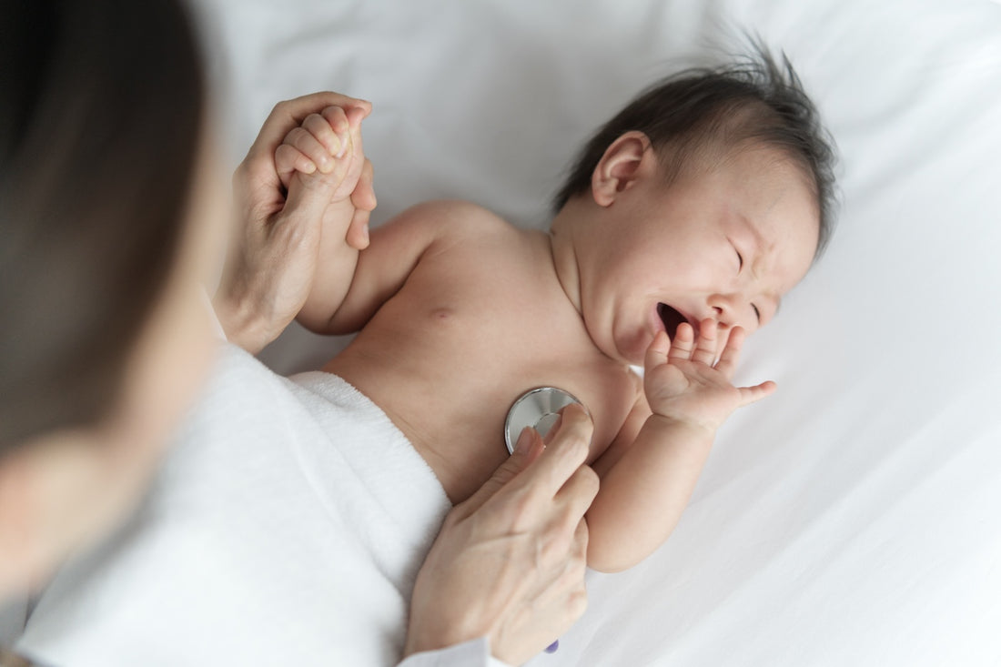 Baby with whooping cough
