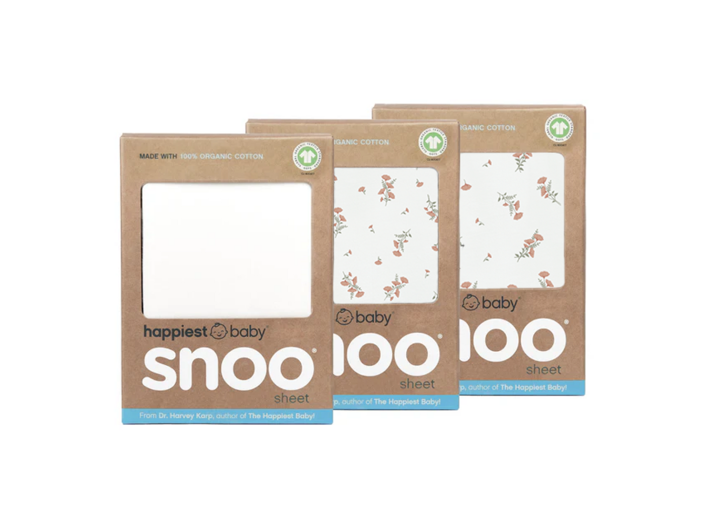 SNOO Organic Baby Cot Sheets 3 Pack